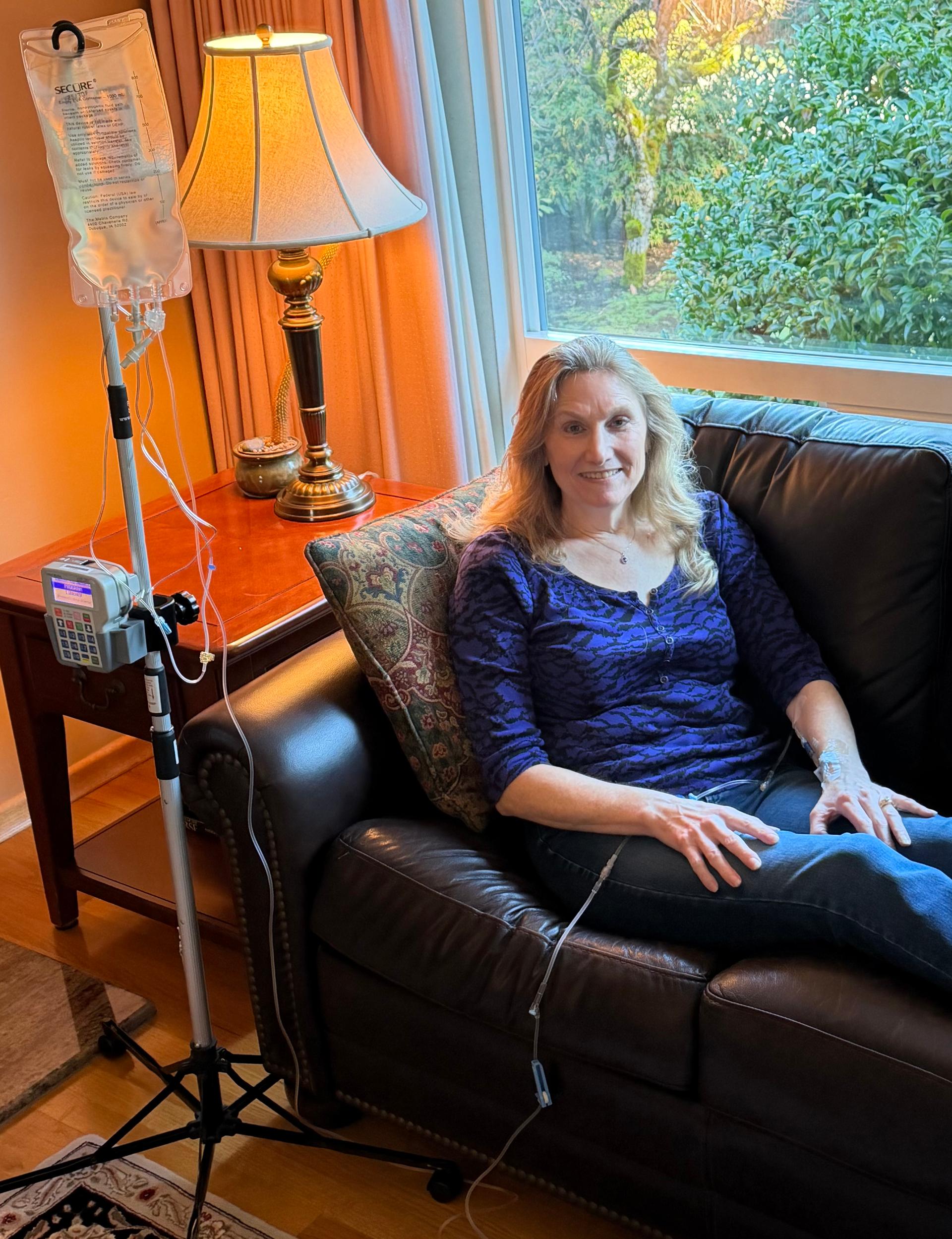 Patient receiving care at home